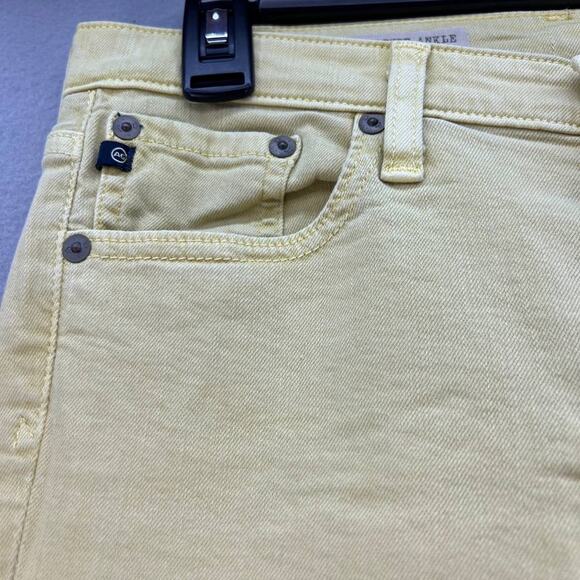 AG Denim Women's Jeans The Stevie Ankle Slim Straight Ankle Yellow Size 26R - Picture 8 of 16